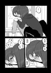  blush comic flying_sweatdrops greyscale highres incest kiss mochi_au_lait monochrome multiple_girls original page_number short_hair translation_request yuri 