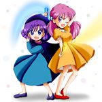  akazukin_chacha marin pink_hair purple_hair standing yakko 