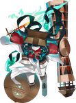  ball full_body holding holding_shield holding_sword holding_weapon magatama mecha oshiro_project oshiro_project_re shield sidelocks sword transparent_background weapon yoshinogari_(oshiro_project) 