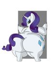  andelai big_butt butt equine female friendship_is_magic horn horse mammal my_little_pony obese overweight pony solo unicorn 