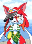  artist_request cat cat_busters furry orange_eyes red_hair swimsuit 