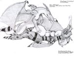  anal belly_buldge coiled_tails digimon dragon eyes_closed growlmon invalid_tag joemil_reyes kiteless lying male male/male on_back penis precum sexy_dragon simple_background soft_vore text tongue tongue_out traditional_media_(artwork) vore 