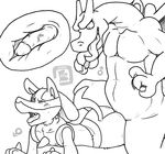  2016 4_fingers all_fours anal anal_penetration black_and_white bowserboy101 charizard cutaway doggystyle duo from_behind_position fur humanoid_penis internal interspecies looking_down lucario male male/male monochrome nintendo one_eye_closed penetration penis pok&eacute;mon sex simple_background size_difference sketch tongue tongue_out vein veiny_penis video_games white_background 