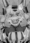  1girl 3boys censored clothed_female_nude_male covered_nipples cum cum_in_mouth finger_in_another's_mouth forced gokkun greyscale hetero highres kantai_collection long_hair monochrome multiple_boys multiple_penises murakumo_(kantai_collection) nude open_mouth penis remodel_(kantai_collection) solo_focus 