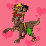  3_heads alex_(totally_spies) anthro breasts canine cerberus clothing clover_(totally_spies) female mammal merging multi_breast multi_head nolaf post_transformation sam_(totally_spies) solo standing taur torn_clothing totally_spies 