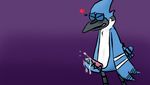  &lt;3 asomium avian beak bird blush cartoon_network closed cum cum_on_hand cute feathers fluffy invalid_color invalid_tag mammal masturbation mordecai_(regular_show) orgasm penis regular_show simple_background solo tail_feathers teeth 