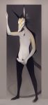  2012 anthro countershading digital_media_(artwork) doorframe erection fur harland_summers holding_penis humanoid_penis long_ears long_tail looking_at_viewer male meredies nude penis simple_background solo standing unknown_species white_countershading 