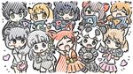  :d \o/ animal_ears appleq arms_up australian_devil_(kemono_friends) bear_girl bearded_seal_(kemono_friends) black_eyes black_jaguar_(kemono_friends) black_leopard_(kemono_friends) blonde_hair brown_eyes brown_hair closed_eyes commentary_request crunchyroll extra eyepatch giant_panda_(kemono_friends) glowstick green_eyes grey_eyes grey_hair heart highres hime_(crunchyroll) kemono_friends leopard_(kemono_friends) long_hair looking_at_viewer multiple_girls open_mouth orange_hair outstretched_arms puma_(kemono_friends) rock_hyrax_(kemono_friends) short_hair sika_deer_(kemono_friends) smile tail white_hair yellow_eyes 