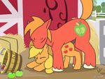  2017 all_fours animated applejack_(mlp) barn big_macintosh_(mlp) brother brother_and_sister d-wop duo equine eyes_closed female feral friendship_is_magic hair horse incest loop male male/female mammal my_little_pony no_sound penetration penis pony sibling sister 