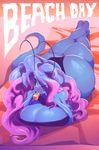  2017 alien beach big_breasts big_butt bikini breast_rest breasts butt clothing food hair huge_breasts huge_butt human humanoid looking_at_viewer lying mammal mirabelle multicolored_hair not_furry one_eye_closed outside popsicle riendonut seaside smile solo summer swimsuit thick_thighs two_tone_hair wide_hips wink 