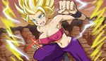  blonde_hair caulifla darm_engine dragon_ball dragon_ball_super super_saiyan_2 