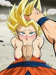  :&gt;= caulifla darm_engine dragon_ball dragon_ball_super fellatio penis super_saiyan_2 