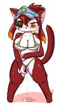  artist_request cat cat_busters censored furry orange_eyes pussy red_eyes 