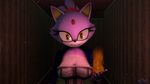  3d_(artwork) big_breasts big_eyes blaze_the_cat breasts cat chek clothing corset digital_media_(artwork) feline female fire fur hair lingerie looking_at_viewer mammal smile solo sonic_(series) standing yellow_eyes 