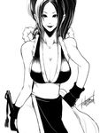  1girl breasts cleavage falcoon king_of_fighters large_breasts long_hair shiranui_mai 