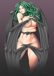  1girl 90s :p artist_request ass berserk breasts curvy demon_girl female gluteal_fold highres large_breasts long_hair looking_at_viewer naughty_face nude slan smile solo succubus tongue_out wings 
