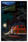  2017 akiric car comic disney night raining street street_lamp tree van vehicle zero_pictured zootopia 
