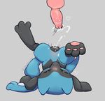  &lt;3 2017 animal_genitalia animal_penis animal_pussy blue_fur blush canine canine_penis canine_pussy cum cum_in_pussy cum_inside drooling ejaculation eyes_closed female fur knot lying male male/female mammal nintendo on_back orgasm panting pawpads penis pok&eacute;mon pussy pussy_ejaculation pussy_juice riolu saliva sex_toy shugowah solo solo_focus sweat video_games young 