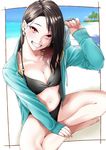  bikini cleavage open_shirt swimsuits vice_(kuronekohadokoheiku) 