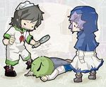  bad_id bad_pixiv_id banned_artist chibi hat kumoi_ichirin littleshrimp magnifying_glass multiple_girls murasa_minamitsu parody short_hair touhou wriggle_nightbug 