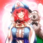  bird blood bloom cosplay death eating guro hairband hakurei_reimu hat kinako_(nurupoga) konpaku_youmu konpaku_youmu_(cosplay) pigeon pink_hair red_eyes saigyouji_yuyuko short_hair silver_hair touhou upper_body what yukkuri_shiteitte_ne 