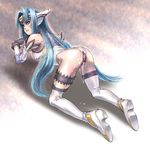  after_sex aftersex anus ass blue_hair blush boots cum cum_drip cum_in_ass cum_in_pussy cum_inside cum_on_body cum_on_lower_body cum_on_thighs cumdrip ibu_(kateibu) kos-mos pussy pussy_juice red_eyes thigh_boots thighhighs uncensored xenosaga 