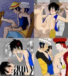  bon_kurei eustass_kid monkey_d._luffy navo one_piece trafalgar_law 