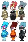  2018 bandage big_breasts bowser bowsette_meme breasts clothed clothing collar costume crown digital_media_(artwork) dress eyewear female glasses hair hair_dye hair_tie halloween holidays horn human invalid_tag jewelry konami legwear leoafterhours mammal mario_bros metal_gear mummy mystery_skulls nintendo not_furry open_mouth red_eyes scarf scooby-doo_(series) simple_background skirt smile solid_snake stitches stockings super_crown suzy_(leoafterhours) sweater undead velma_(scooby-doo) video_games vivi_(mystery_skulls) zombie 