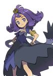  acerola_(pokemon) dress pokemon pokemon_sm purple_eyes purple_hair 