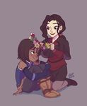  2girls asami_sato character_request korra multiple_girls simple_background tagme the_legend_of_korra 