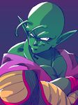  1boy artist_request dragon_ball green_skin looking_at_viewer male_focus muscle piccolo smile 