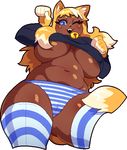  2016 5_fingers aliasing animal_humanoid begging begging_pose bell_collar belly big_breasts big_thighs biped black_clothing black_topwear blue_bottomwear blue_clothing blue_eyes breasts brown_skin camel_toe cat_humanoid clothing collar convenient_censorship dark_skin digital_drawing_(artwork) digital_media_(artwork) dipstick_tail eyelashes feline female first_person_view fist freckles front_view fukmin-dx fur hair hair_covering_breasts hand_on_breast head_tilt huge_breasts humanoid humanoid_hands inner_ear_fluff legwear long_hair long_tail looking_at_viewer looking_down low-angle_view low_res mammal multicolored_fur multicolored_hair multicolored_tail navel nipples one_eye_closed orange_fur orange_hair panties portrait pose raised_shirt shiny shirt simple_background slightly_chubby smile socks solo standing striped_clothing striped_legwear striped_panties striped_socks stripes tammy_(fukmin-dx) thigh_highs three-quarter_portrait two_tone_fur two_tone_hair under_boob underwear white_background white_bottomwear white_clothing white_fur white_hair white_legwear wink 