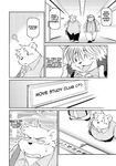  bear book_whitener canine cold_sweat comic dog duo english_text inside japanese_text male mammal monochrome_(series) obese overweight polar_bear takaki_takashi text translated wight_bracken 