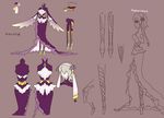  :3 ballet_boots blonde_hair character_sheet corset dress long_legs pixiv_fantasia pixiv_fantasia_fallen_kings short_hair shukou wide_sleeves yellow_eyes 