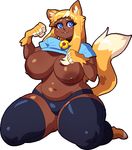  2016 5_fingers aliasing animal_humanoid arm_tuft barefoot begging begging_pose bell_collar belly big_breasts big_thighs biped black_bottomwear black_clothing black_legwear blue_clothing blue_eyes blue_topwear breasts brown_nipples brown_skin cat_humanoid clothed clothing collar dark_skin digital_drawing_(artwork) digital_media_(artwork) digitigrade dipstick_tail erect_nipples exposed_breasts eyelashes feline female fingerless_(marking) fist freckles front_view fukmin-dx full-length_portrait fur gloves_(marking) hair hindpaw huge_breasts humanoid humanoid_hands inner_ear_fluff kneeling legwear long_hair long_tail looking_up low_res mammal markings multicolored_fur multicolored_hair multicolored_tail navel nipples orange_fur orange_hair overweight overweight_female panties paws portrait pseudo_clothing raised_shirt raised_tail shiny shirt simple_background sitting smile socks socks_(marking) solo tammy_(fukmin-dx) thigh_socks toeless_(marking) toeless_socks tuft two_tone_fur two_tone_hair underwear wariza white_background white_fur white_hair 