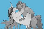  anal anal_penetration animal_genitalia animal_penis anthro balls cum cum_in_ass cum_inside duo equine equine_penis erection hair horn horse kissing long_hair male male/male mammal muscular nude omari penetration penis sex unicorn 