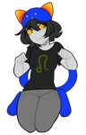  green_eyes homestuck nepeta_leijon short_hair tail 