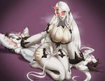  big_breasts breasts claws cleavage clothed clothing erection faceless_male facesitting female glowing glowing_eyes hair horn human humanoid hybrid kantai_collection larger_female long_hair machine male male/female mammal monster not_furry pale_skin penis plasmid red_eyes seaport_princess size_difference tight_clothing white_hair 
