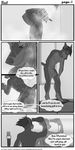  2017 alejandro anthro balls butt canine comic conditional_dnp dialogue digital_drawing_(artwork) digital_media_(artwork) doberman dog dog-bone english_text fur hair i_love_you_two ilyt male mammal nub nude patreon penis text 