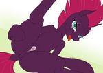  2017 animal_genitalia animal_pussy anus blue_eyes broken_horn clitoris dock equine equine_pussy friendship_is_magic hair hand_on_butt horn horse looking_at_viewer mammal my_little_pony presenting presenting_pussy puffy_anus pussy red_hair seductive spread_legs spreading tempest_shadow_(mlp) tongue tongue_out unicorn wolfmask 