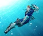  anthro bubble male mammal marine mask my_hero_academia pinniped seal selkie_(my_hero_academia) smile solo underwater water whiskers はず 