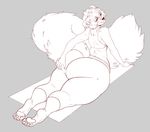  anthro big_butt boosterpang butt clothing girly hand_on_butt huge_butt looking_back male mammal mustelid smile solo tight_clothing tongue tongue_out towel wide_hips 