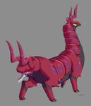  animal_genitalia cloaca disembodied_hand feral nintendo pok&eacute;mon pussy_juice scolipede simple_background solo_focus tinybeasts video_games 