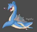  &lt;3 &lt;3_eyes better_version_at_source blush dripping_pussy female feral flipper lapras nintendo pok&eacute;mon pussy raised_leg simple_background solo tinybeasts video_games 