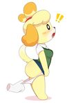  ! 2014 acstlu animal_crossing anthro assisted_exposure big_butt blonde_hair blush breasts butt canine clothed clothing disembodied_hand dog embarrassed female fur hair hi_res humiliation isabelle_(animal_crossing) mammal nintendo open_mouth panties panty_pull raised_tail shih_tzu simple_background underwear undressing video_games white_background white_panties yellow_fur 