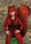  animal_humanoid black-co casimira_(orannis0) eyewear female glasses humanoid mammal rodent solo squirrel 