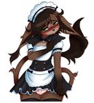  brown_fur bulge chupacabra clothing eric_dielli fur girly lemur2003_(artist) maid_uniform male uniform 