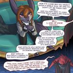  a_story_with_a_known_end anthro brown_hair canine clementine comic demon dialogue english_text feline female fur grey_fur hair jonty male mammal red_eyes red_fur red_hair ripli text translated wings 