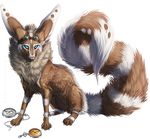  2014 alpha_channel ambiguous_gender blue_eyes brown_fur canine eyewear feral fox fur goggles mammal paws simple_background sitting solo tatchit transparent_background white_fur 