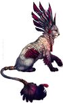 2014 alpha_channel ambiguous_gender black_nose claws feathers feline feral hybrid mammal paws purple_eyes simple_background sitting solo tatchit transparent_background white_feathers 